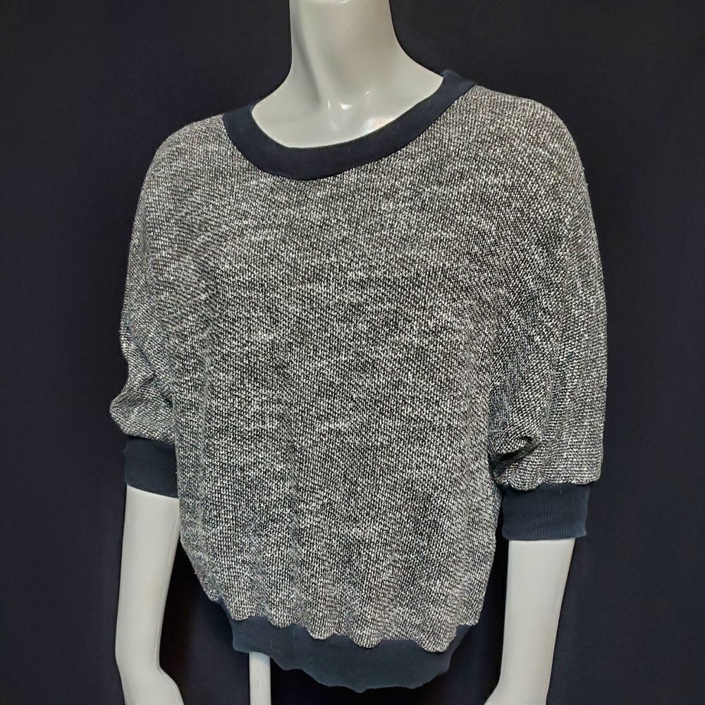 American Apparel Gray Sweater with Black Trim (OS)